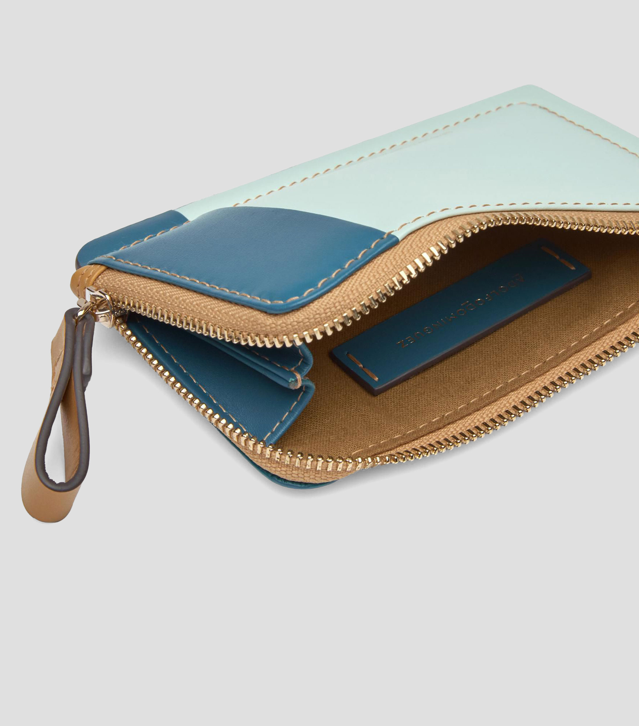 Cartera en piel lisa Mujer